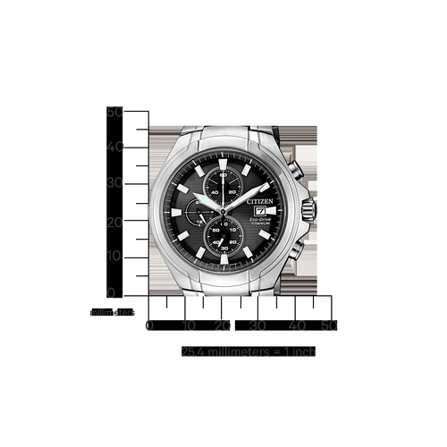 CITIZEN Herren Armbanduhr CA0700-86E Chronograph Eco-Drive Titan 43 mm B-Ware