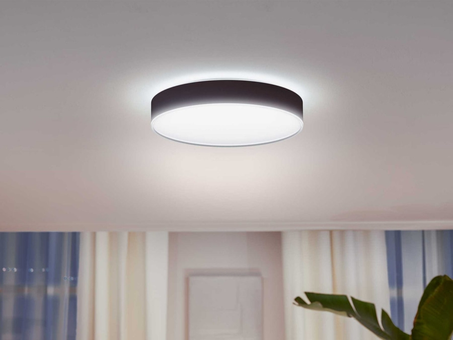 PHILIPS Hue White Ambiance Deckenleuchte Deckenlampe Deckenlicht Lampe schwarz