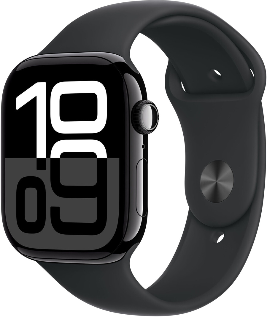 APPLE Watch S10 GPS+Cell 46 mm Alugehäuse Sportband S/M Schwarz MWY33QF/A B-Ware