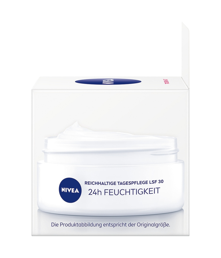 NIVEA Reichhaltige Tagespflege für trockene Haut mit Mandelöl LSF30 2 x 50ml