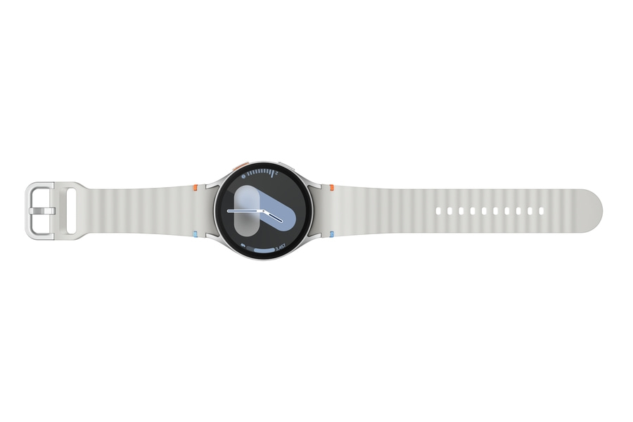 SAMSUNG Galaxy Watch 7 44mm LTE Smartwatch Aluminium Sportarmband silber B-WARE