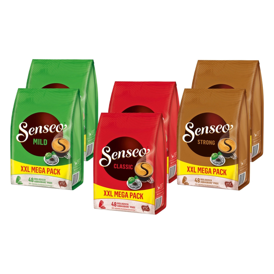 Senseo Pads XXL Probierpaket 3 Sorten Senseo Mild Classic Strong 288 Kaffeepads