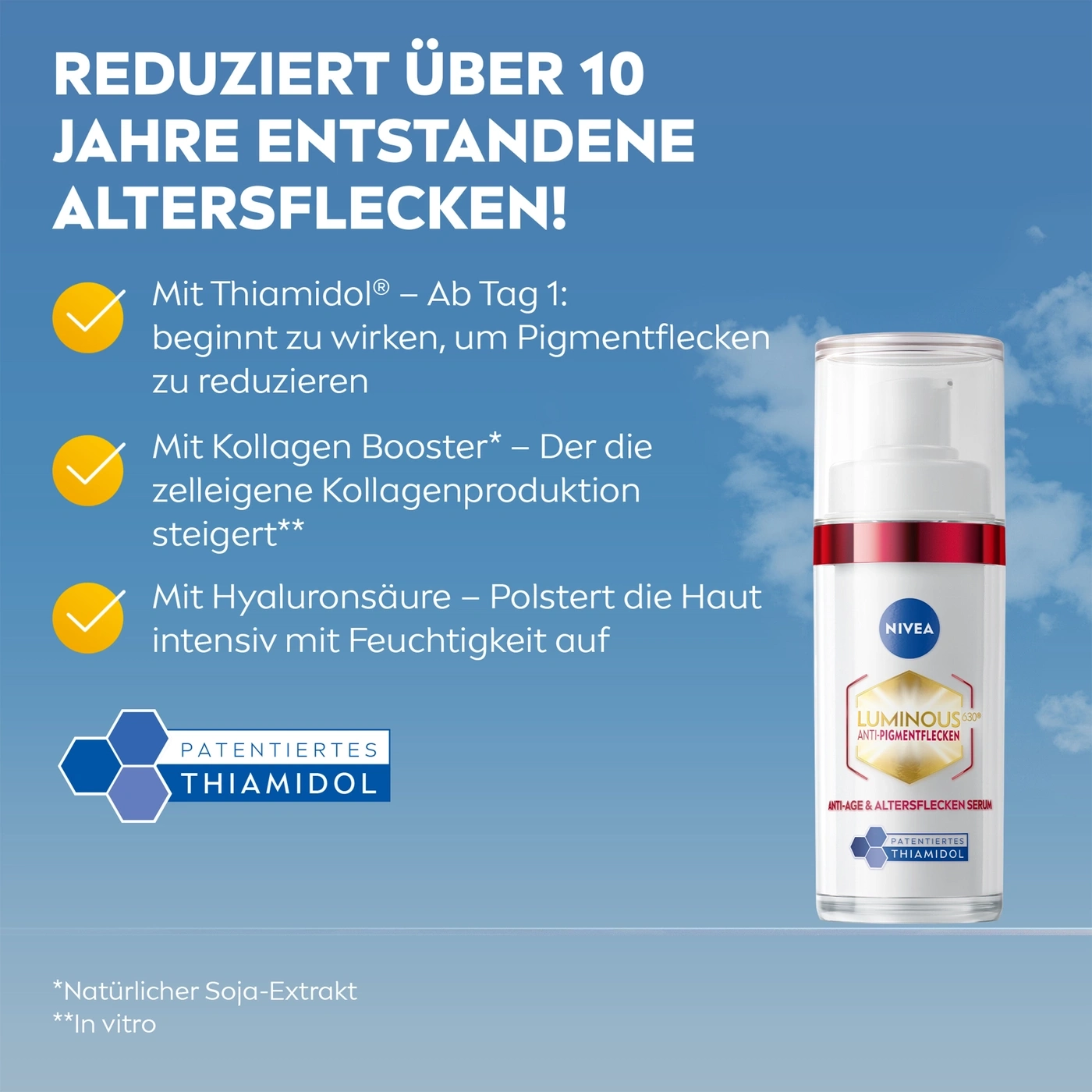 NIVEA Luminous 630 Anti-Age & Altersflecken Serum mit Thiamidol