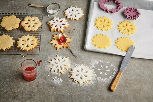 Betty Bossi Spitzbuben-Ausstecher Schneestern 10 cm 3er-Set Marmeladen Plätzchen