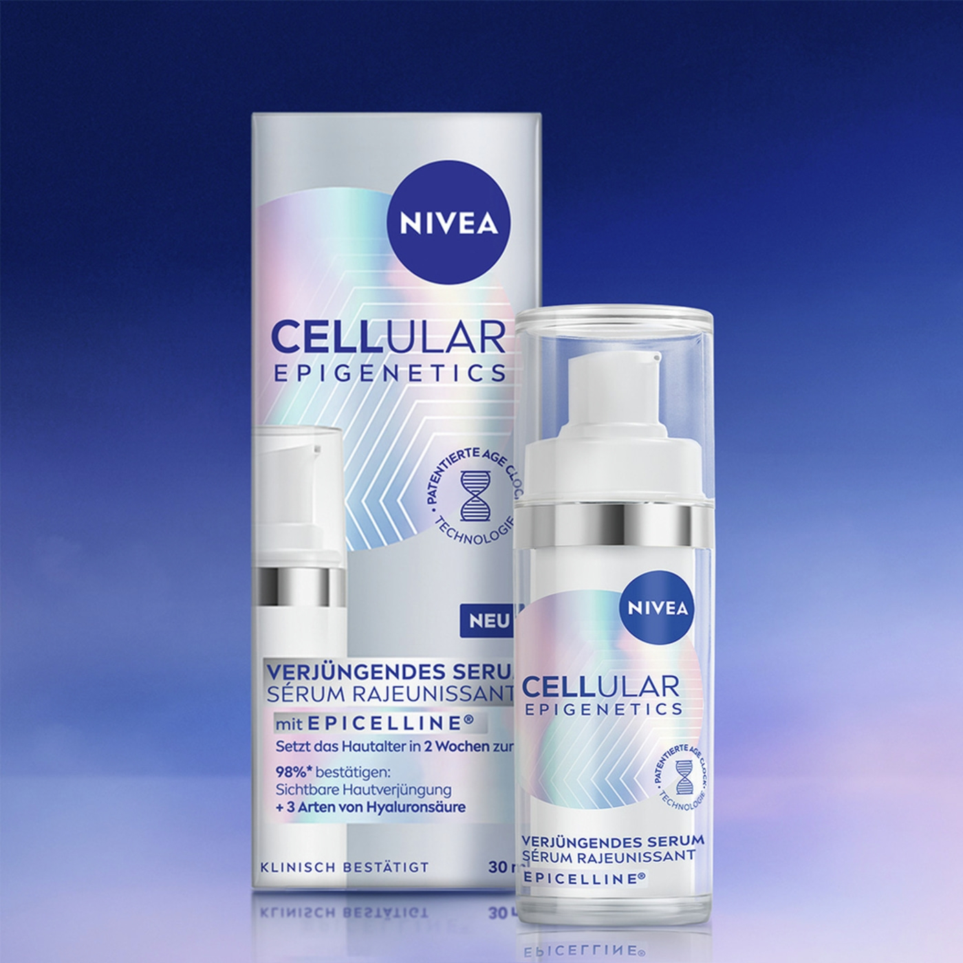 NIVEA CELLULAR Expert Filler & Epigenetics Tagespflege Nachtcreme und Serum