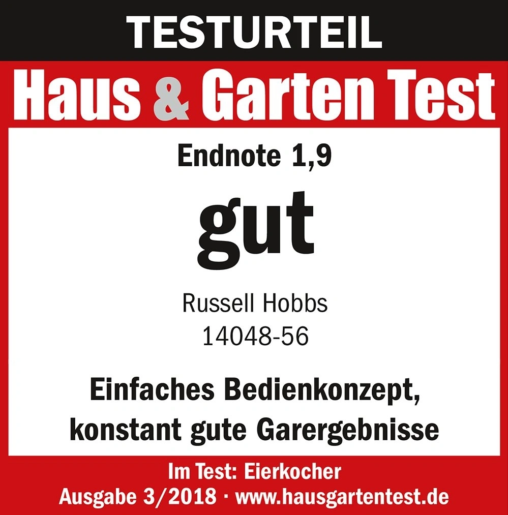 Testurteil "gut" für Russell Hobbs Eierkocher 14048-56