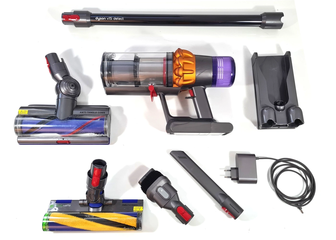 DYSON Akku Staubsauger V15 Detect Absolute 660 W gelb/grau beutellos B-WARE