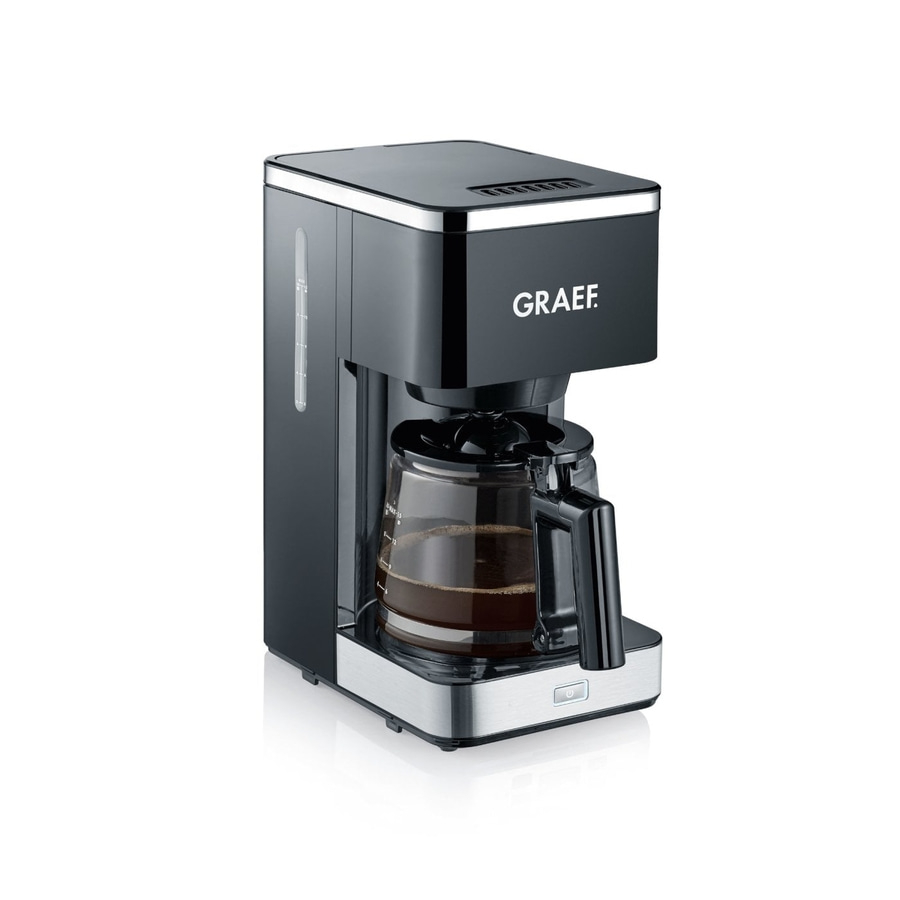 GRAEF Filterkaffeemaschine FK402EU Filterkaffee 1000W 1,25 Liter Kaffee schwarz