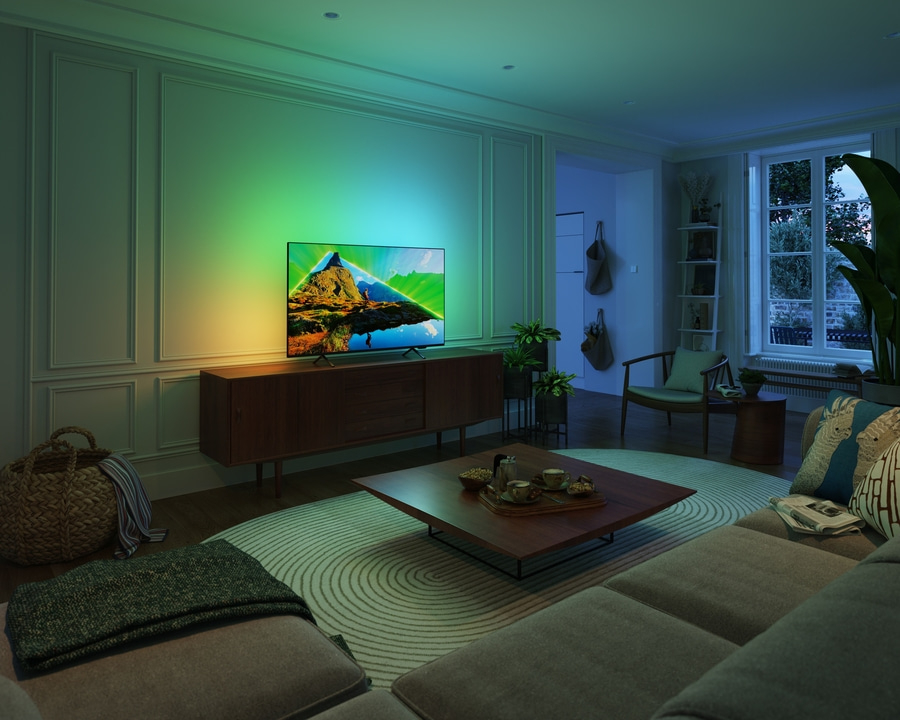 PHILIPS Ambilight Fernseher 55 Zoll 139cm 4K Ultra HD Smart LED TV 55PUS8309/12