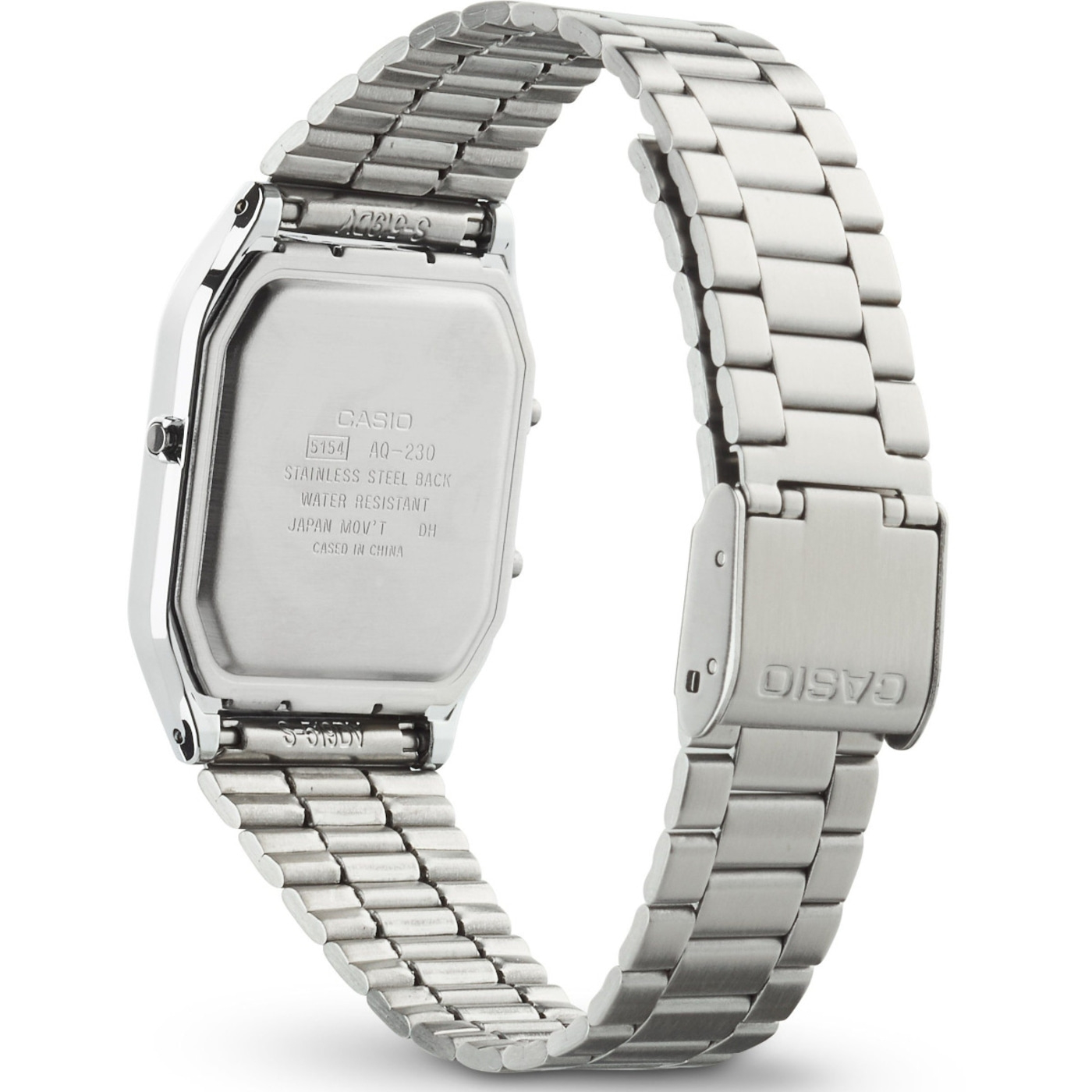 CASIO VINTAGE Chronograph AQ-230A-7DMQYES Quarz Uhr Silber B-WARE