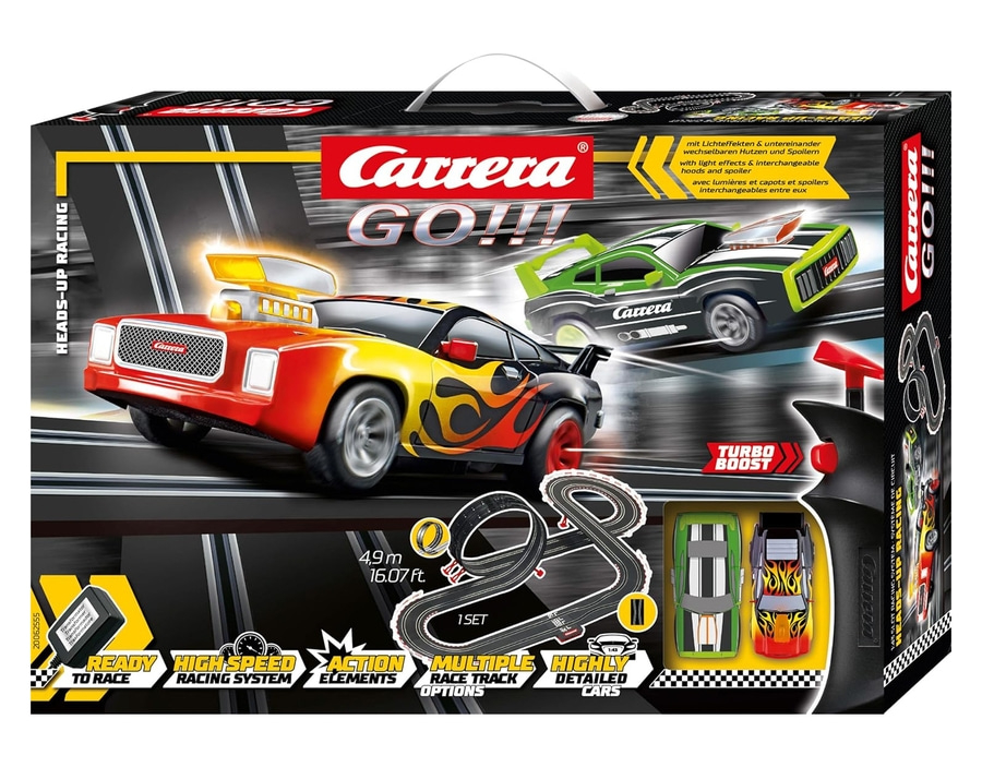 CARRERA Go Heads-Up-Racing Rennbahn Set Looping Slotcars Autorennen ab 6. NEU