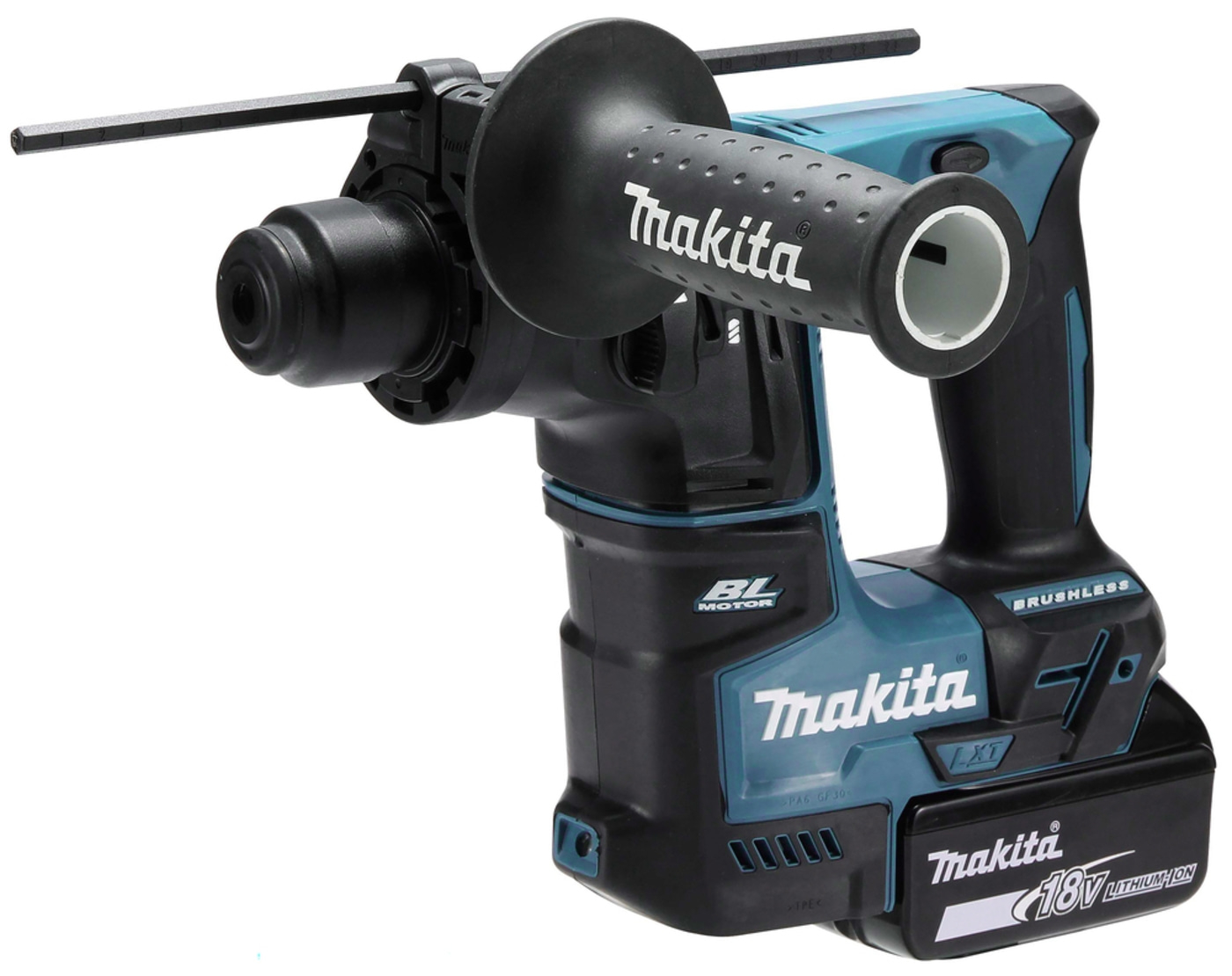 Makita Akku-Bohrhammer, blau-schwarz, 18V, BL-Motor, Lithium-Ionen-Akku, Werkzeug