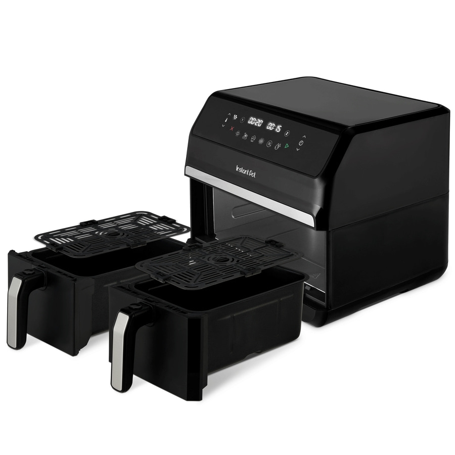 INSTANT POT Vortex Dual Airfryer 2 Körbe 8-in-1 Heißluftfritteuse 8L schwarz