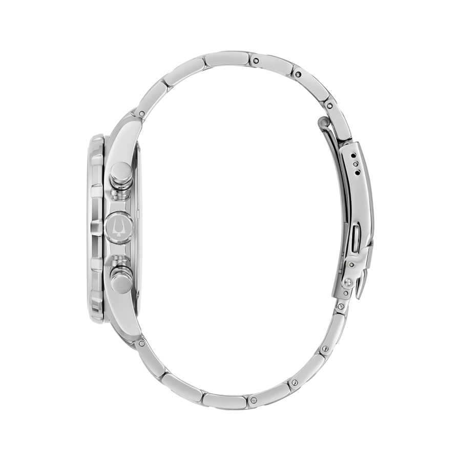 BULOVA 96B395 Armbanduhr Herrenchronograph 43 mm Edelstahl Quarz B-Ware
