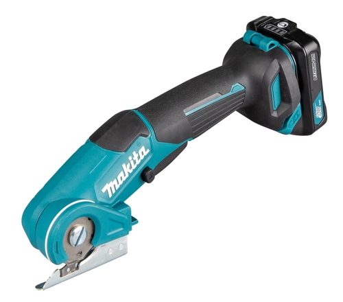 Makita Akku-Schere, blau-schwarz, mit Akku, für präzises Schneiden, handlich und effizient