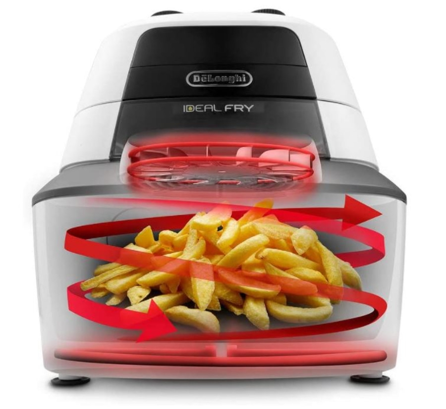 DE'LONGHI IdealFry Heißluftfritteuse FH2133/1.W Multicooker 4-in-1 weiß 1,25kg