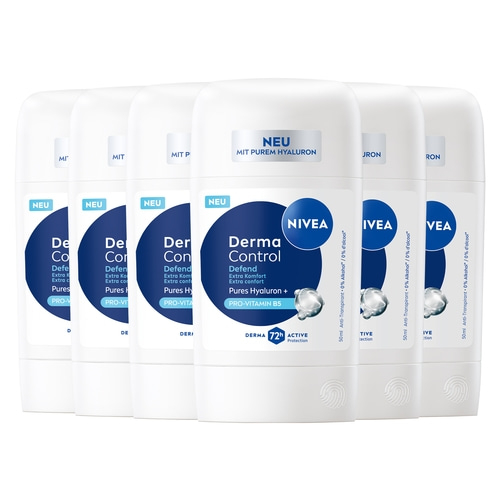 NIVEA Deodorant Derma Control Defend Stick 6 x 50ml
