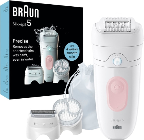 Braun Silk-épil 5 Epilierer, entfernt Haare, glatte Haut, bis zu 4 Wochen, wasserfest