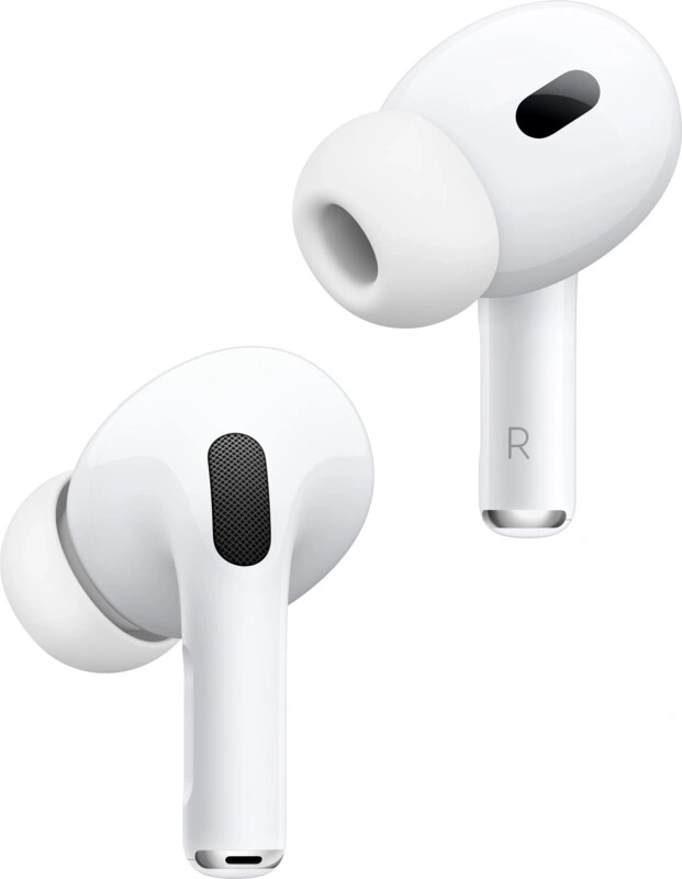 Weiße AirPods Pro, Nahaufnahme, Ohrhörer, Technologie, Zubehör, Kopfhörer, Apple