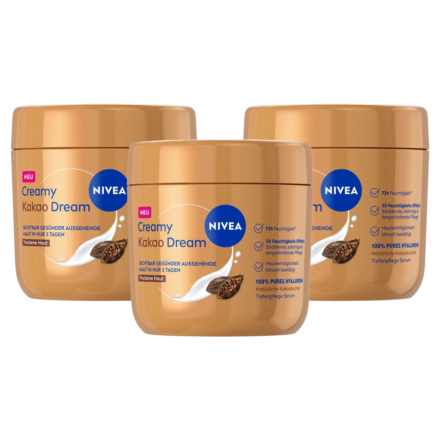 NIVEA Creamy Kakao Dream Tiefe Hautpflege Serum mit Kakaobutter.