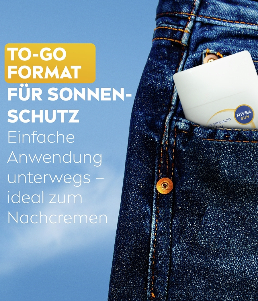 NIVEA SUN Breathable UV Specialist Silky UV Stick LSF 50+ 98 % UVB-Schutz