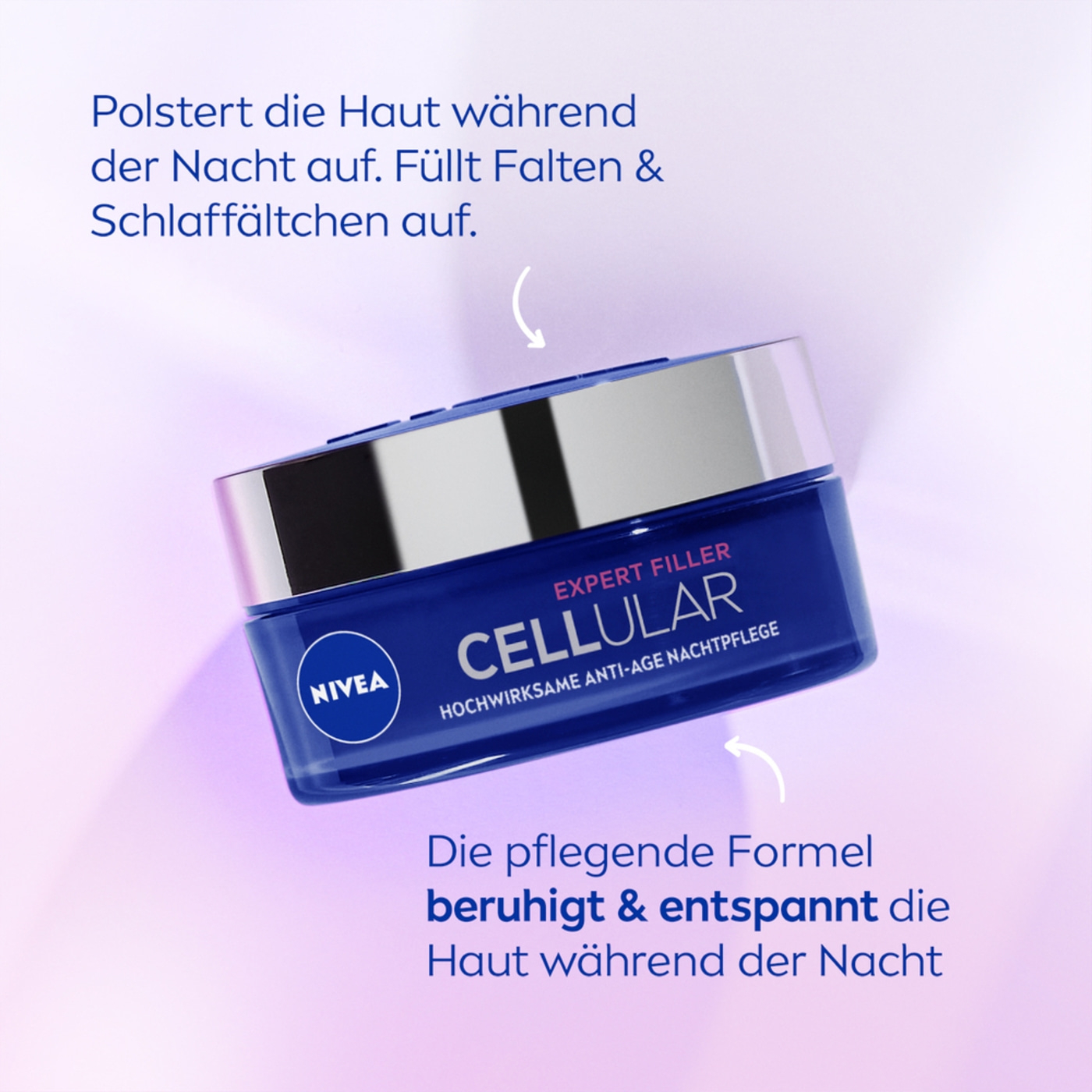 NIVEA CELLULAR Expert Filler & Epigenetics Tagespflege Nachtcreme und Serum