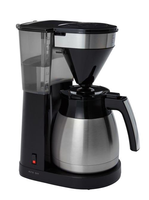 MELITTA Filterkaffeemaschine EasyTop Therm Stahl 1023-10 Schwarz-Edelstahl
