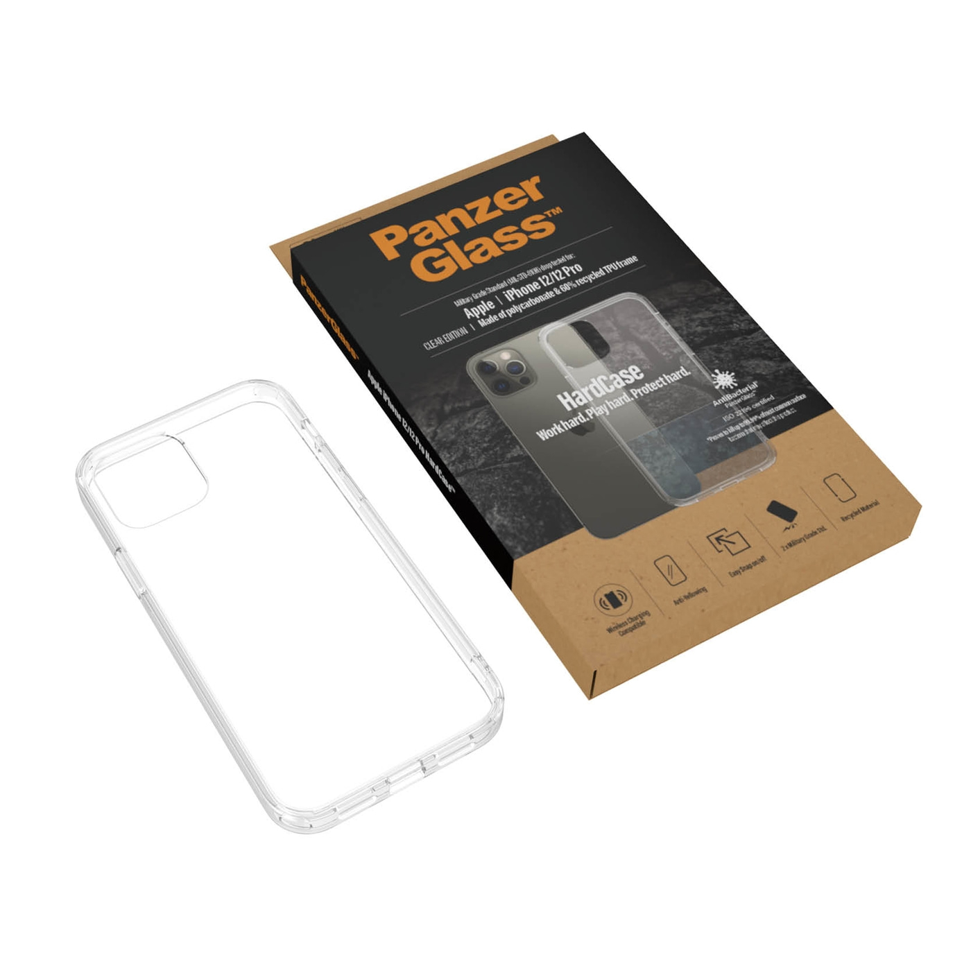 PanzerGlass™ Apple iPhone 12 Pro Hardcase Cover Transparent Das Original NEU