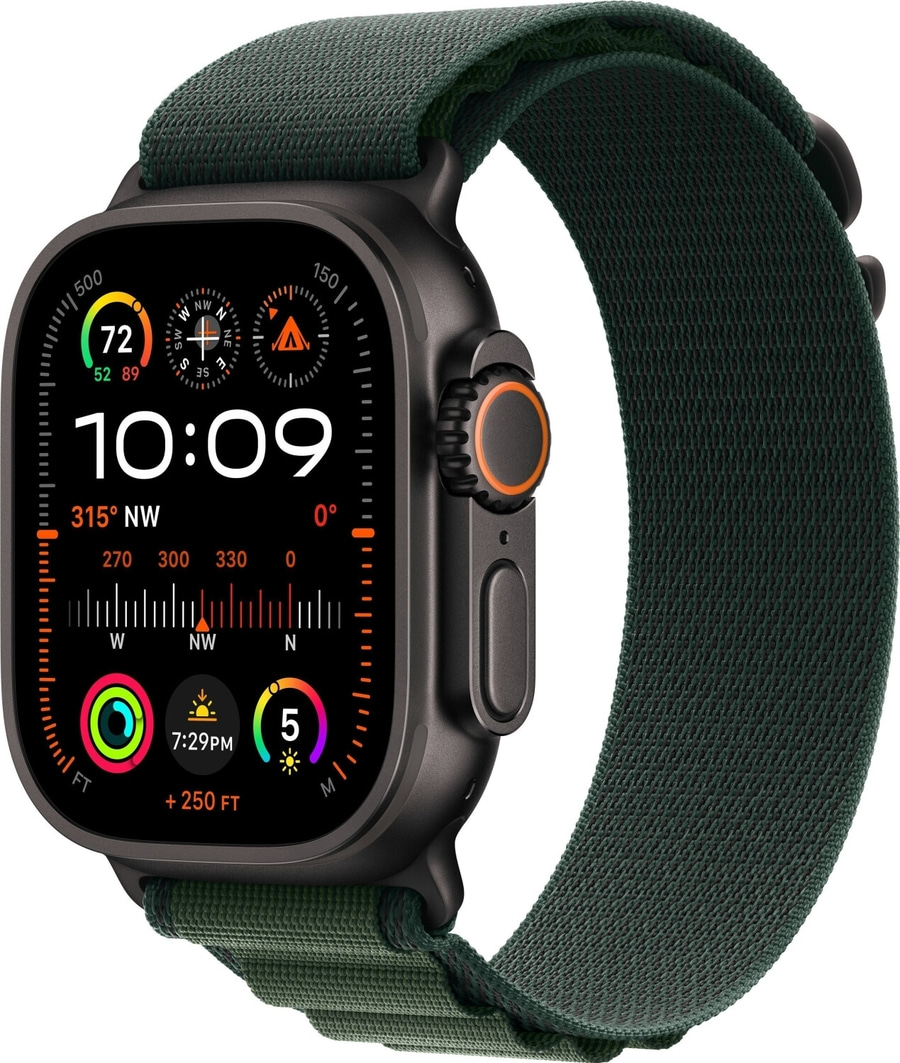 APPLE Watch Ultra 2 (2024) 49 mm Titangehäuse Alpine S Grün MX4Q3FD/A B-WARE