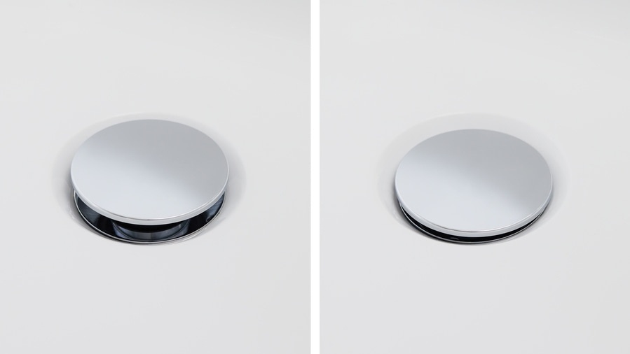 DURAVIT Ab- & Überlaufgarnitur chrom für 52 mm seitlicher Ablaufdurchmesser