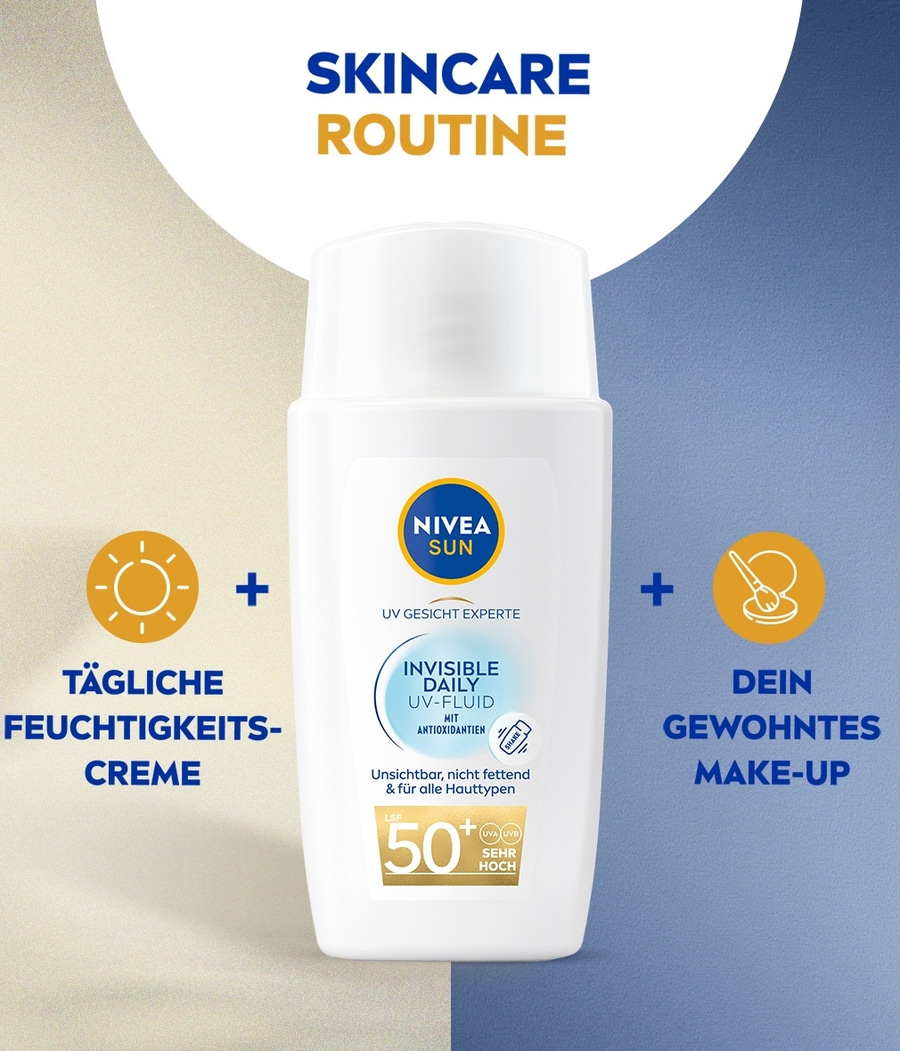 NIVEA SUN UV Face Invisible Daily UV-Fluid LSF 50+ 40ml
