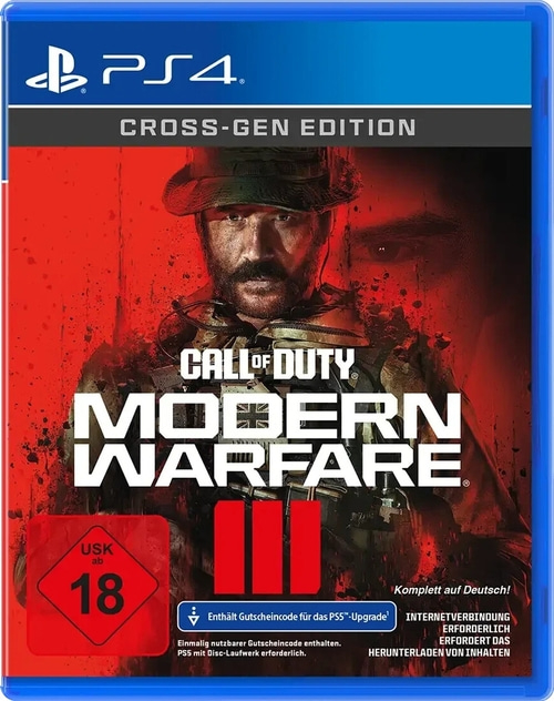 Call of Duty: Modern Warfare III für PS4. Cross-Gen Edition. USK ab 18.