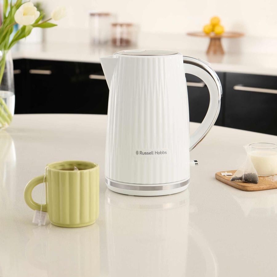 RUSSELL HOBBS Wasserkocher Eden 27360-70 Weiß 1,7 L Wasserstandsanzeige 2400 W