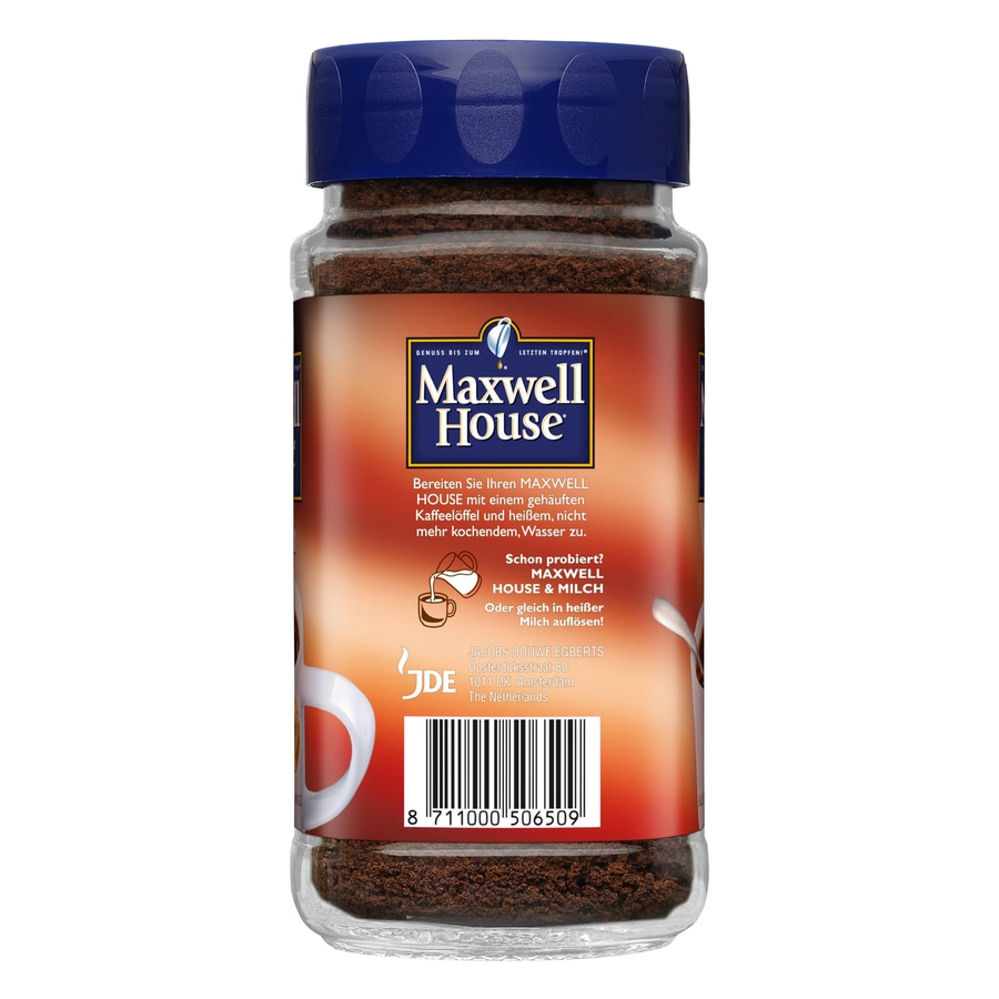 MAXWELL HOUSE Löskaffee Klassisch 6 x 200 g Glas Instantkaffee löslicher Kaffee