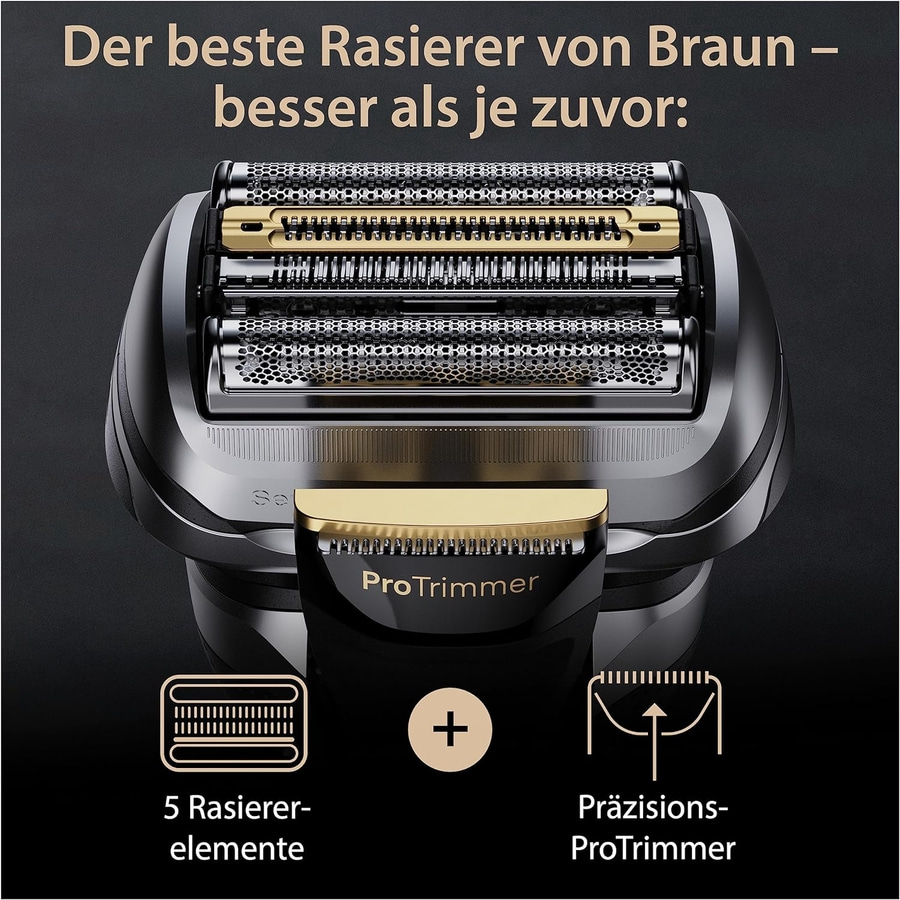 Braun Rasierer mit 5 Rasierer-elemente und Präzisions-ProTrimmer