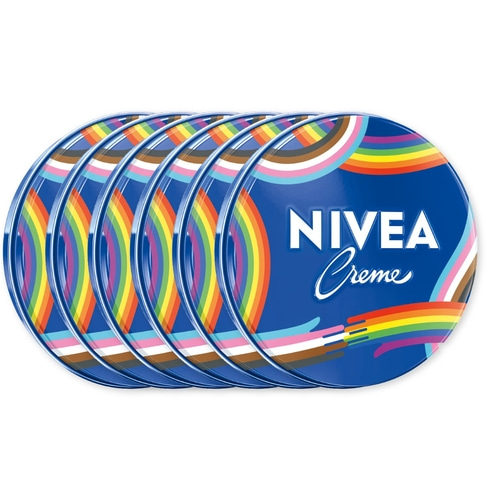 Nivea Creme Dosen mit Regenbogen-Design
