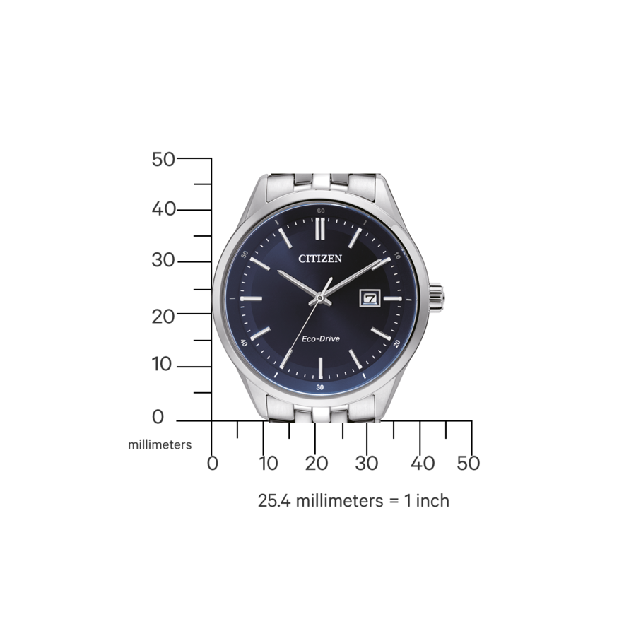 CITIZEN Herren Armbanduhr BM7251-53L Eco-Drive Saphirglas Titan 41 mm B-Ware