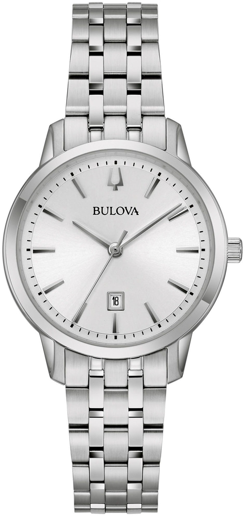 BULOVA Damenarmbanduhr 96M165 Quarz Leuchtzeiger Datumsanzeige 31mm B-WARE