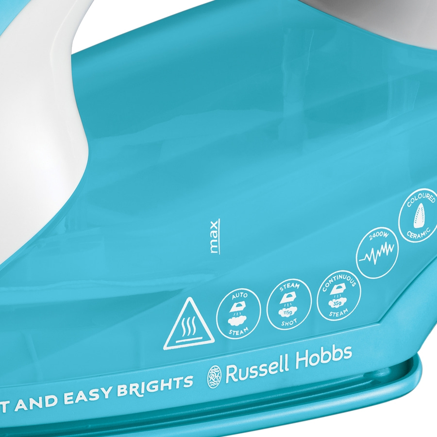 RUSSELL HOBBS Dampfbügeleisen Light&Easy Brights Aqua Iron 26482-56 Keramiksohle