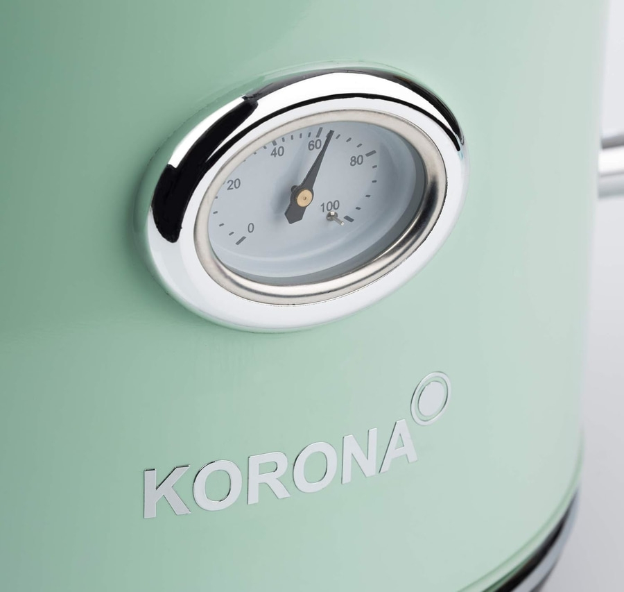 KORONA Wasserkocher 20665 kabellos Retro Design 1,7L 2200W Kalkfilter mint NEU