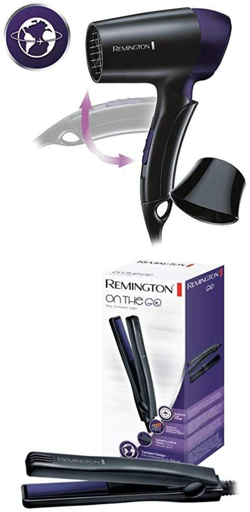 REMINGTON Reise-Set Haartrockner D2400 + Mini-Haarglätter S2880 On the go