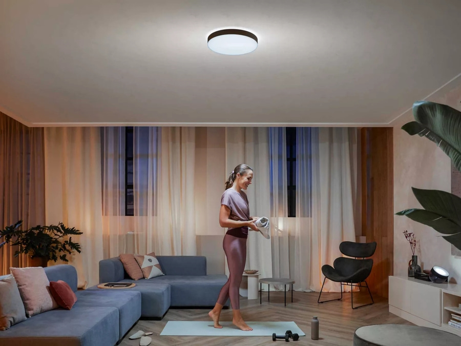 PHILIPS Hue White Ambiance Deckenleuchte Deckenlampe Deckenlicht Lampe schwarz