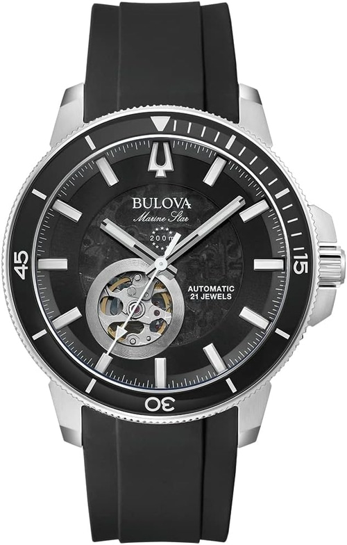 Bulova Herren Armbanduhr 96A288 Mineralglas Analog Edelstahl 45mm B-Ware