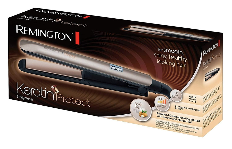 Remington Glätteisen Keratin Protect für glattes, glänzendes, gesund aussehendes Haar.
