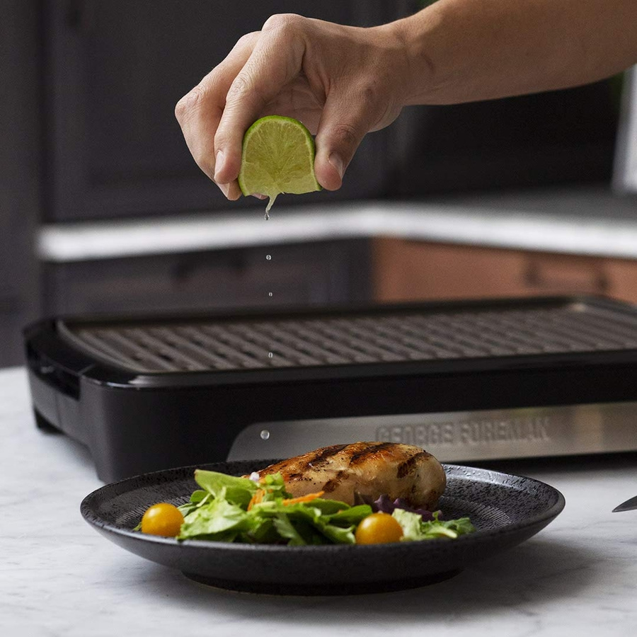 GEORGE FOREMAN Smokeless BBQ Grill 25850-56 raucharmer Indoor Elektro Tischgrill