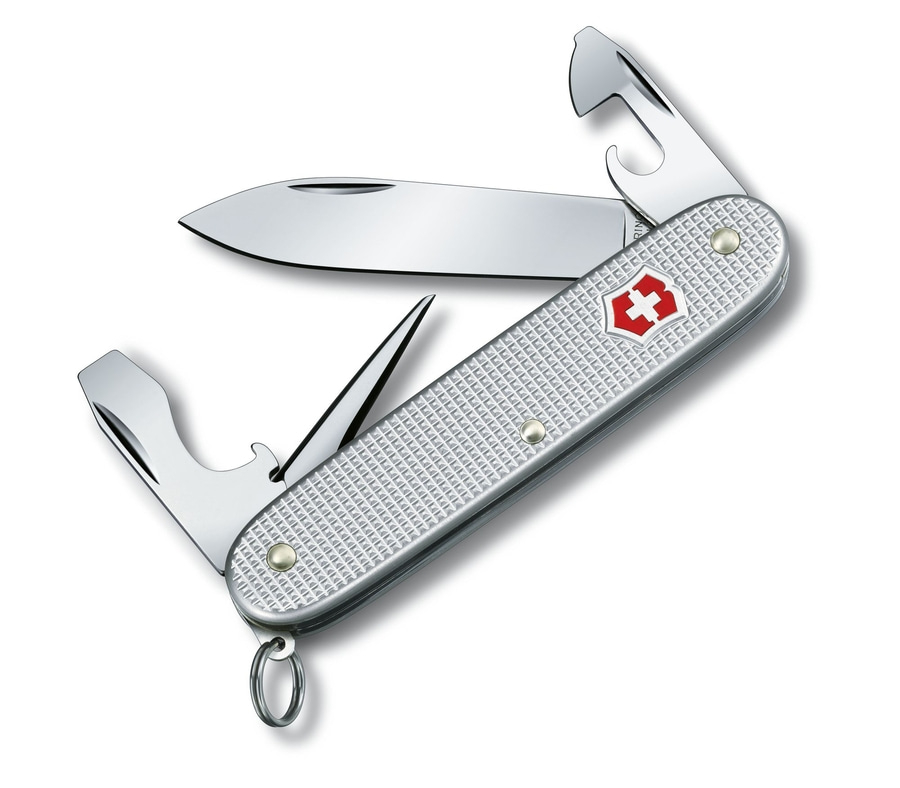 VICTORINOX Pioneer Alox mittleres Taschenmesser Soldatenmesser 0.8201.26 silber