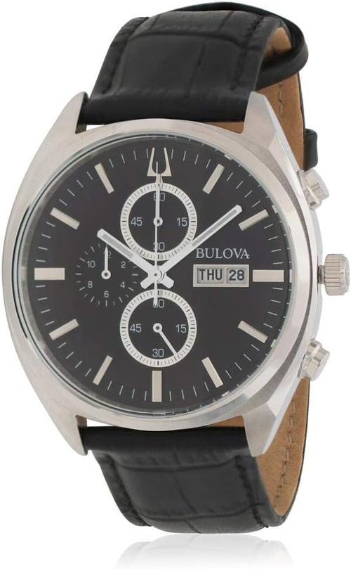 Bulova Herren Armbanduhr 96C133 Herrenuhr Leder Edelstahl 42mm B-Ware