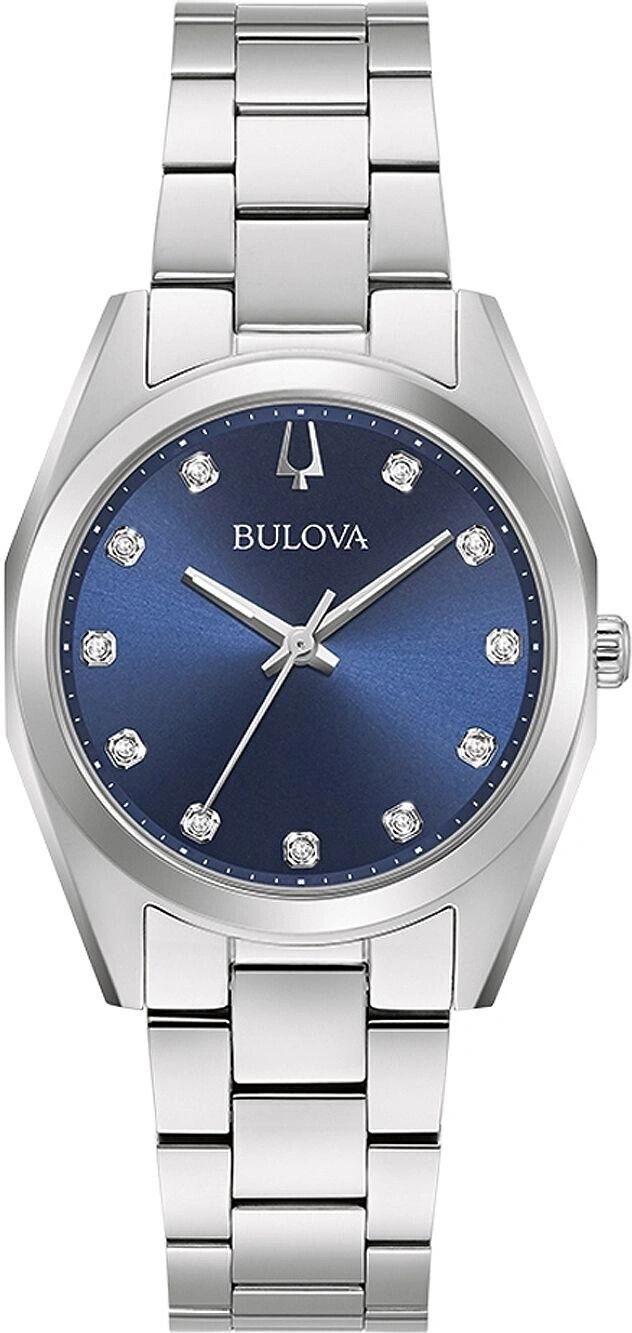 Bulova 96P229 Armbanduhr Damenuhr Edelstahl Quarz Analog 31 mm B-Ware