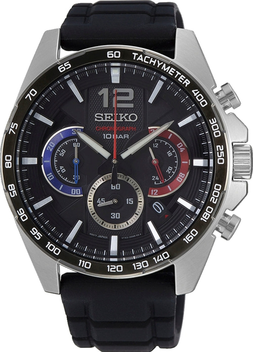 SEIKO Herrenarmbanduhr SSB347P1 Quarz Chronograph Tachymeter 10ATM 44mm