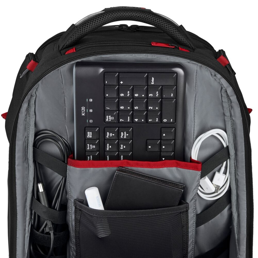WENGER Gaming-Laptop-Rucksack PlayerOne 17,3" Laptop USB Tablet-Fach 29L Schwarz